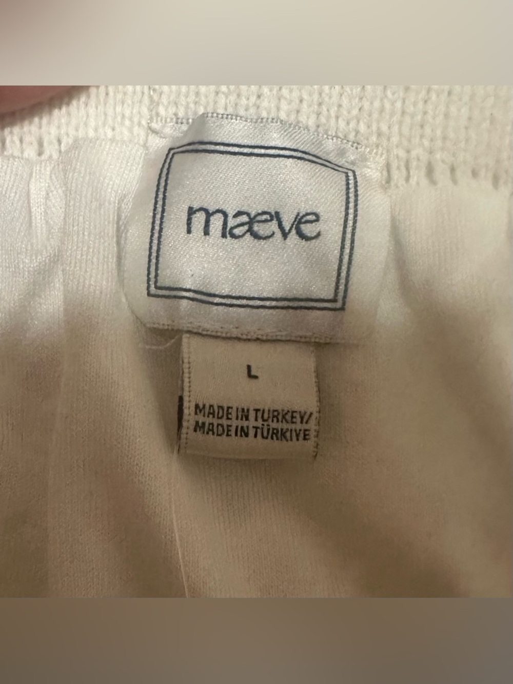 NWT Women’s Anthropologie Maeve 3D Floral Knit Mini Skirt Boho Classic Ivory L. - Picture 4 of 8